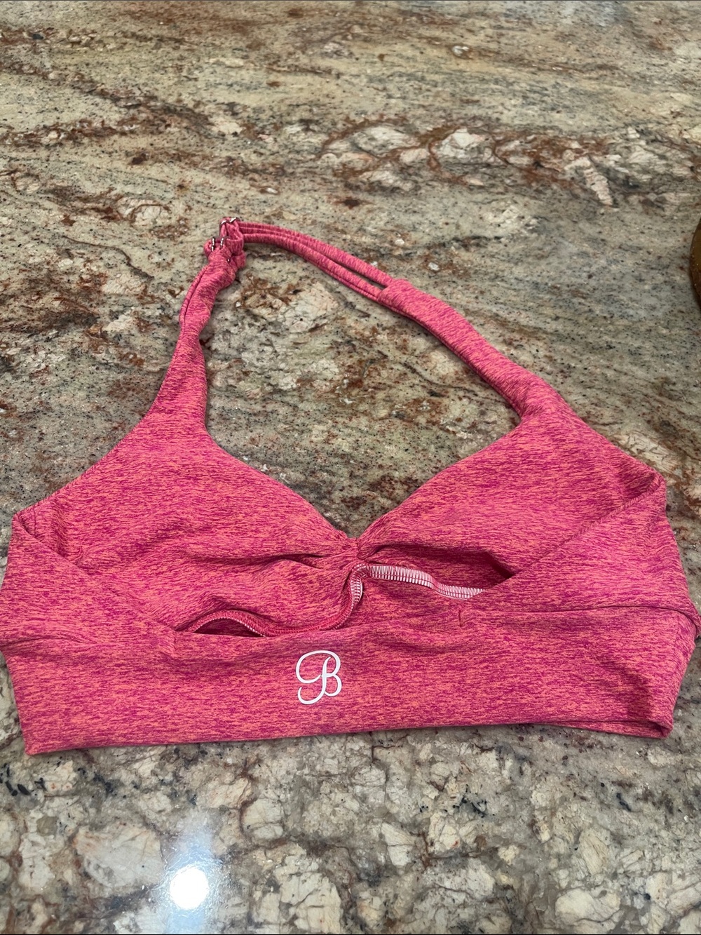 Bombshell - Pink Heather Halter Sports/Bra S: XL (no pads) - Picture 2 of 5